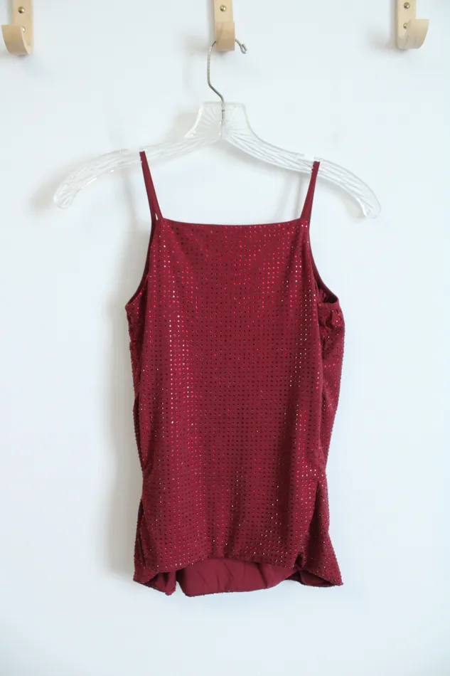 Sheri Bodell Earrings Sheri Bodell Red Bedazzled Wrap Tank XS