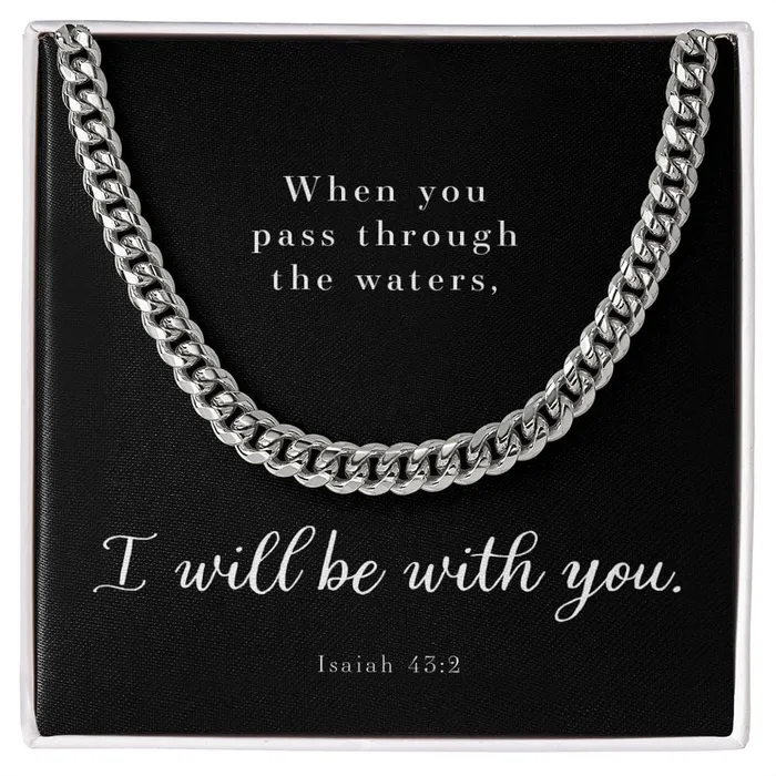 ShineOn Fulfillment Necklaces Cuban Link Chain Mens Necklace Isaiah 432