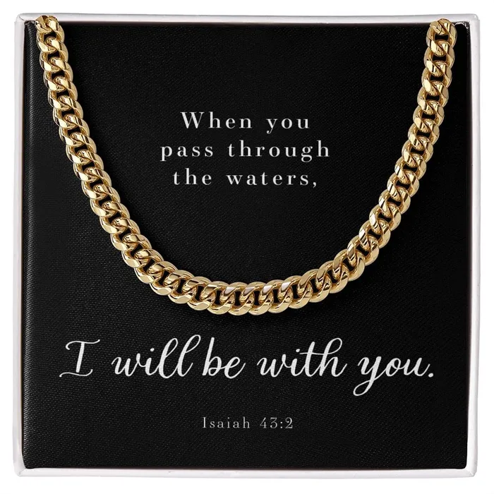 ShineOn Fulfillment Necklaces Cuban Link Chain Mens Necklace Isaiah 432