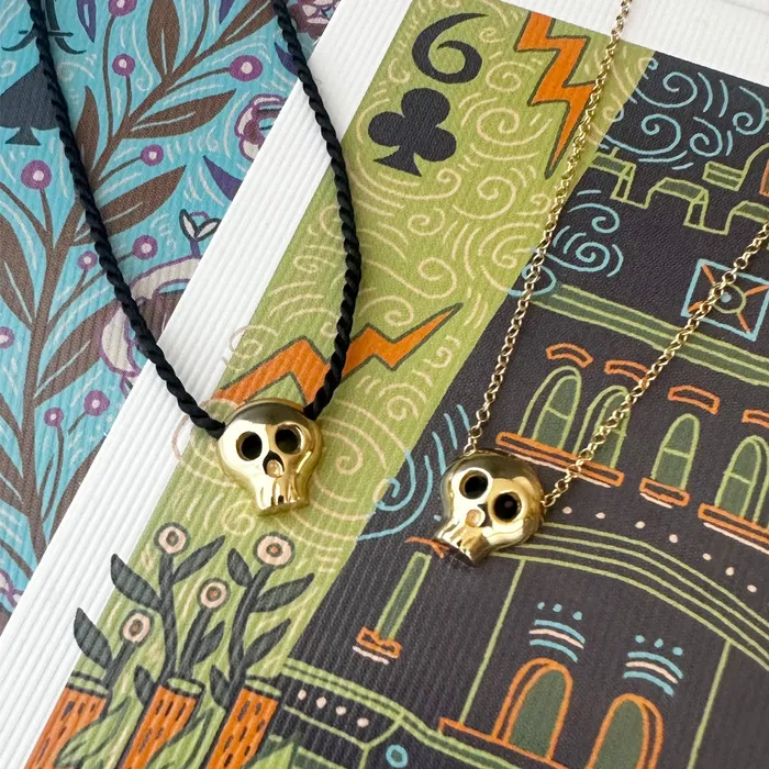Skull Charm Necklace kris nations Necklaces