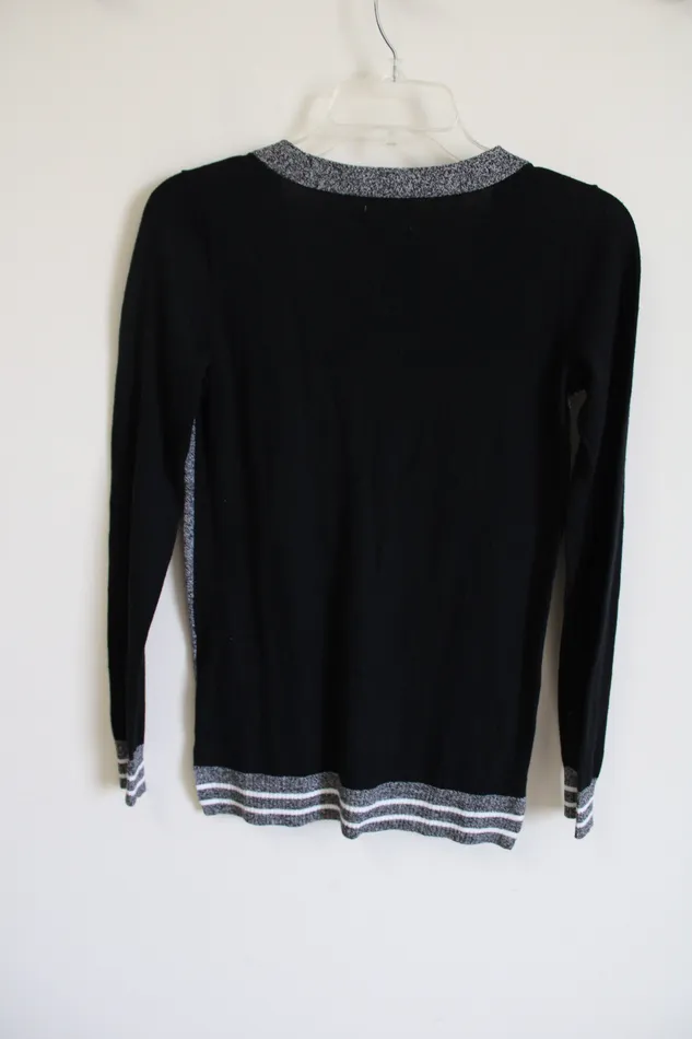 SO Rings SO Gray Black Cardigan XS