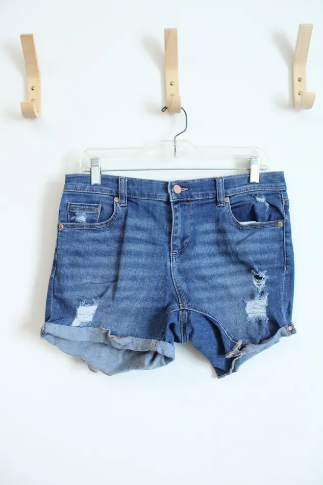 Soho Distressed Cuffed Jean Shorts 6 Soho Earrings