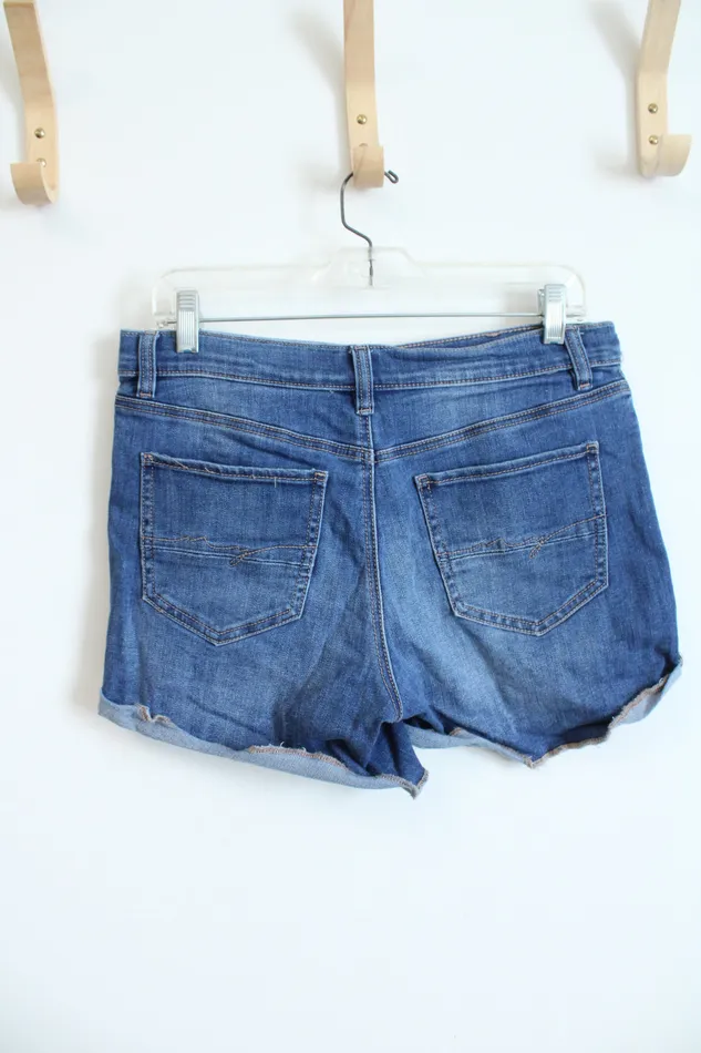 Soho Distressed Cuffed Jean Shorts 6 Soho Earrings
