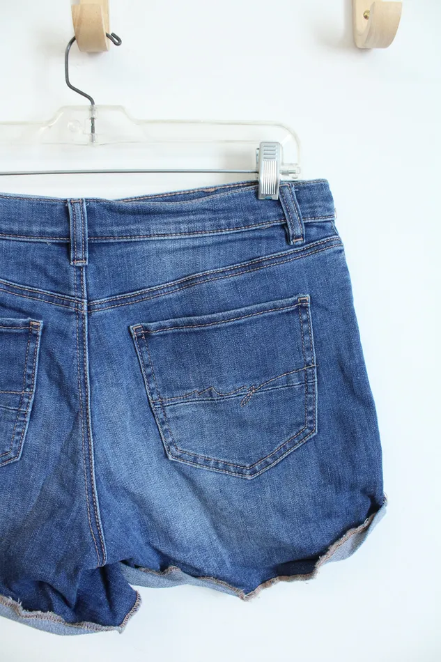 Soho Distressed Cuffed Jean Shorts 6 Soho Earrings