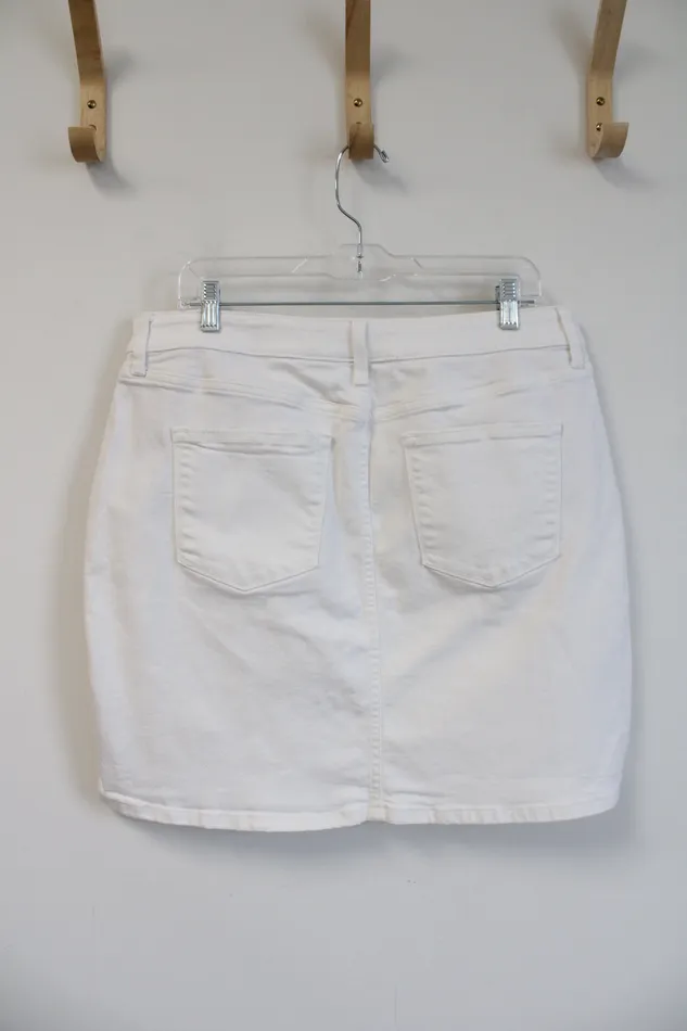 Sonoma Rings Sonoma White Denim Mini Skirt 16