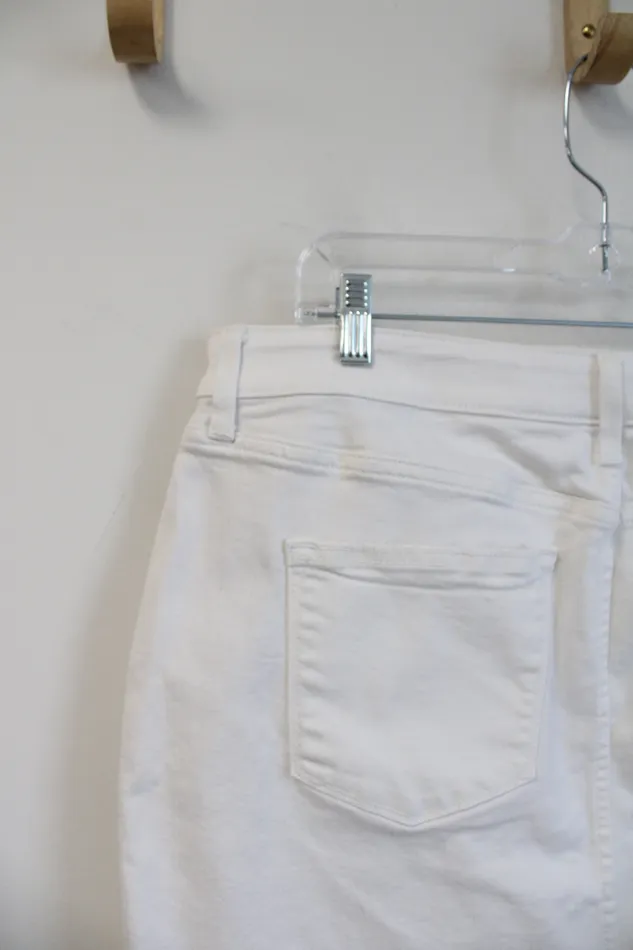 Sonoma Rings Sonoma White Denim Mini Skirt 16