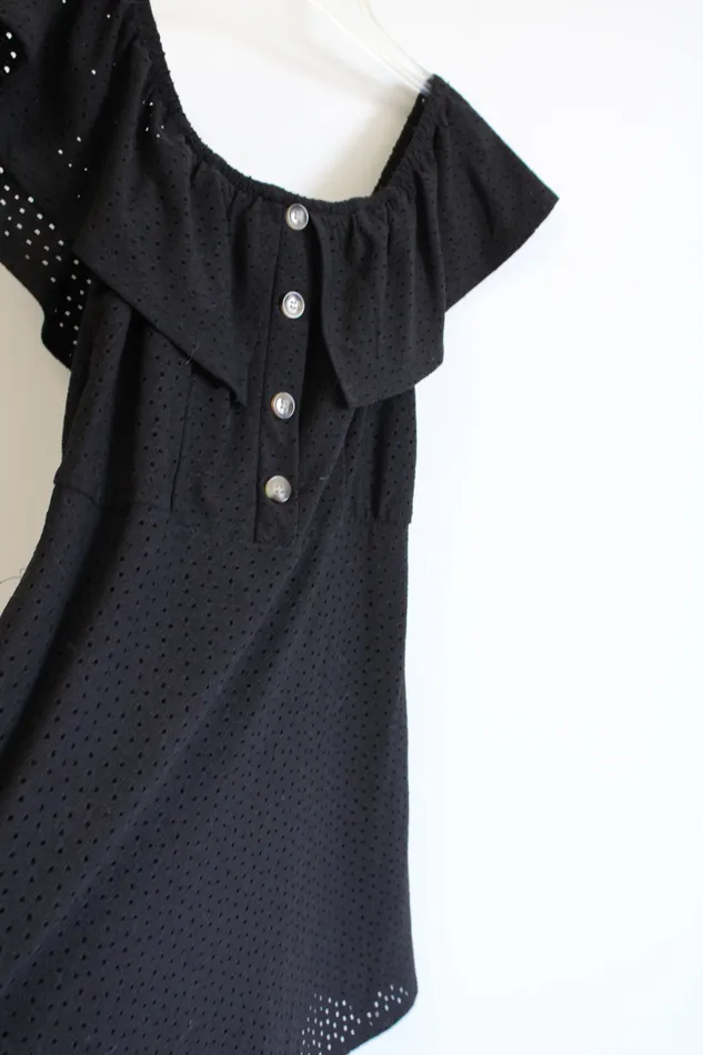Speechless Black Eyelet Dress M Speechless Rings