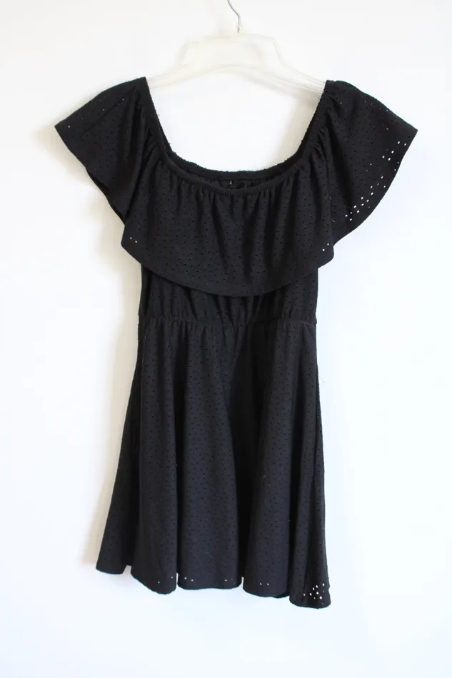 Speechless Black Eyelet Dress M Speechless Rings