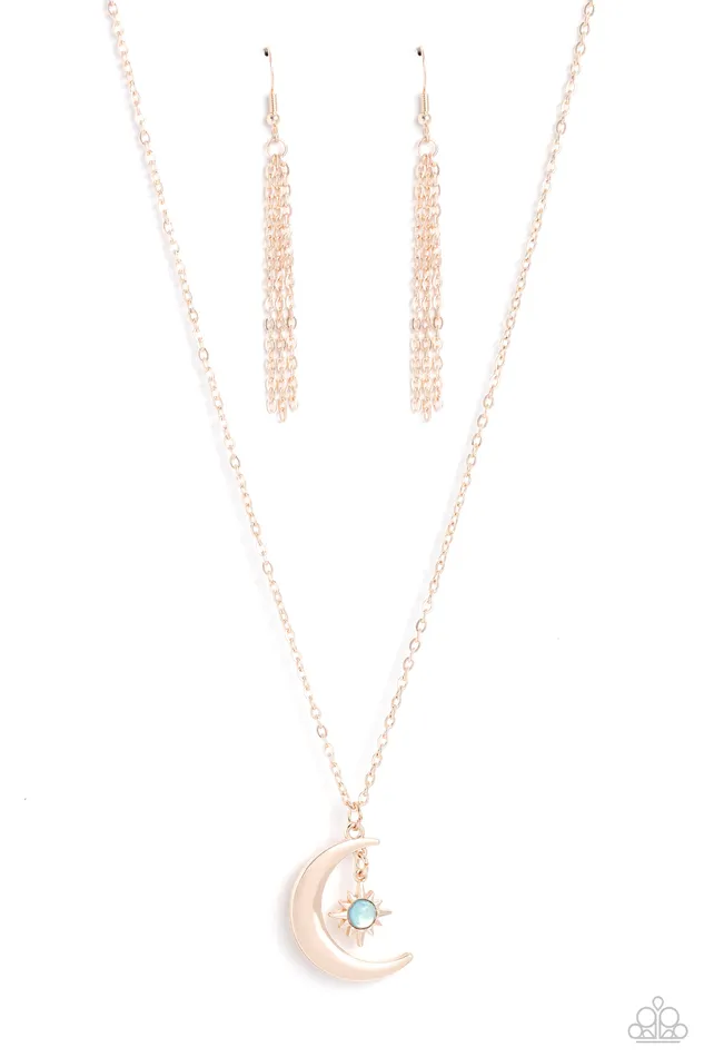Stellar Sway Rose Gold Paparazzi Accessories Earrings