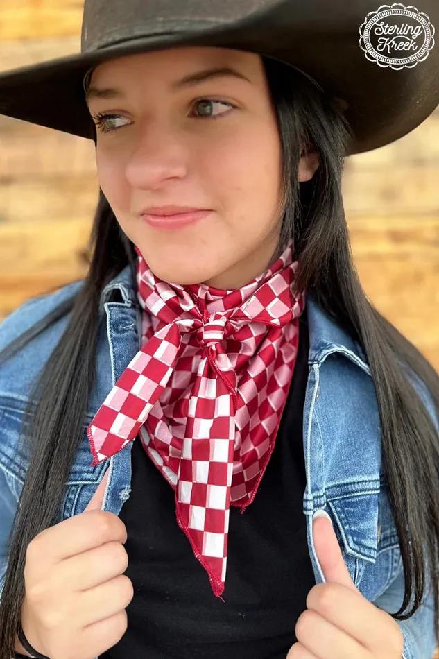 STERLING KREEK Earrings PEP RALLY WILD RAG MAROON