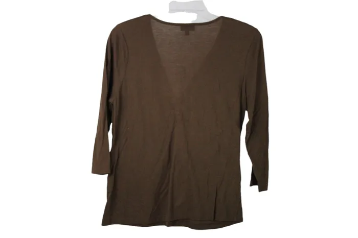 Talbots Talbots Pima Cotton Twist Front Top M Rings