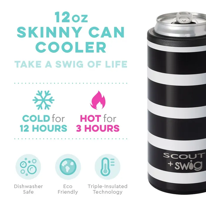 The Chandelier Rose Boutique Rings Swig Life SCOUT Swig Fleetwood Black Skinny Can Cooler 12oz