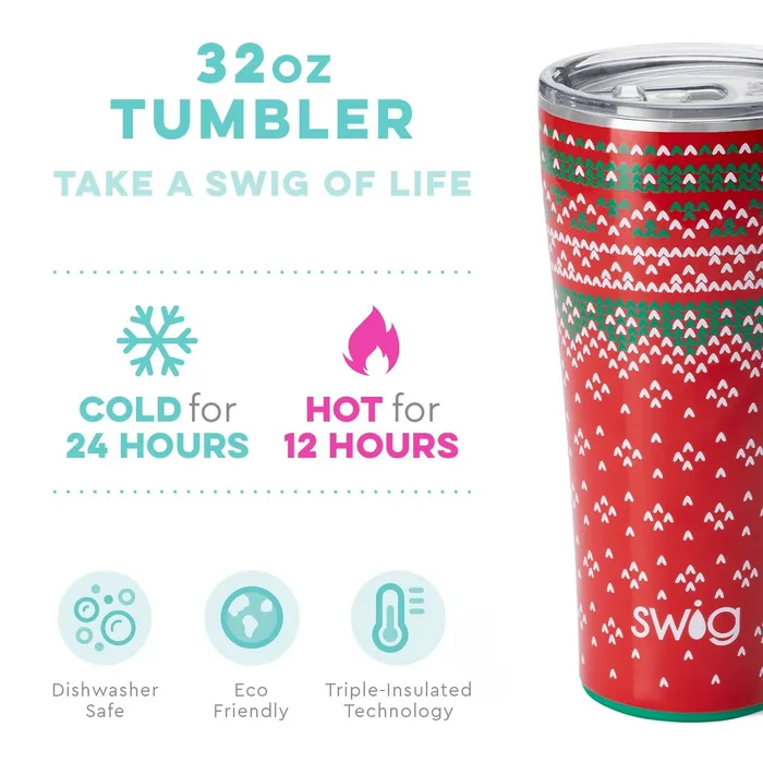 The Chandelier Rose Boutique SWIG LIFE SWEATER WEATHER TUMBLER 32oz Earrings