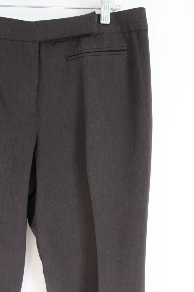 The Limited Earrings NEW The Limited Cassidy Fit Brown Trouser Pant 12