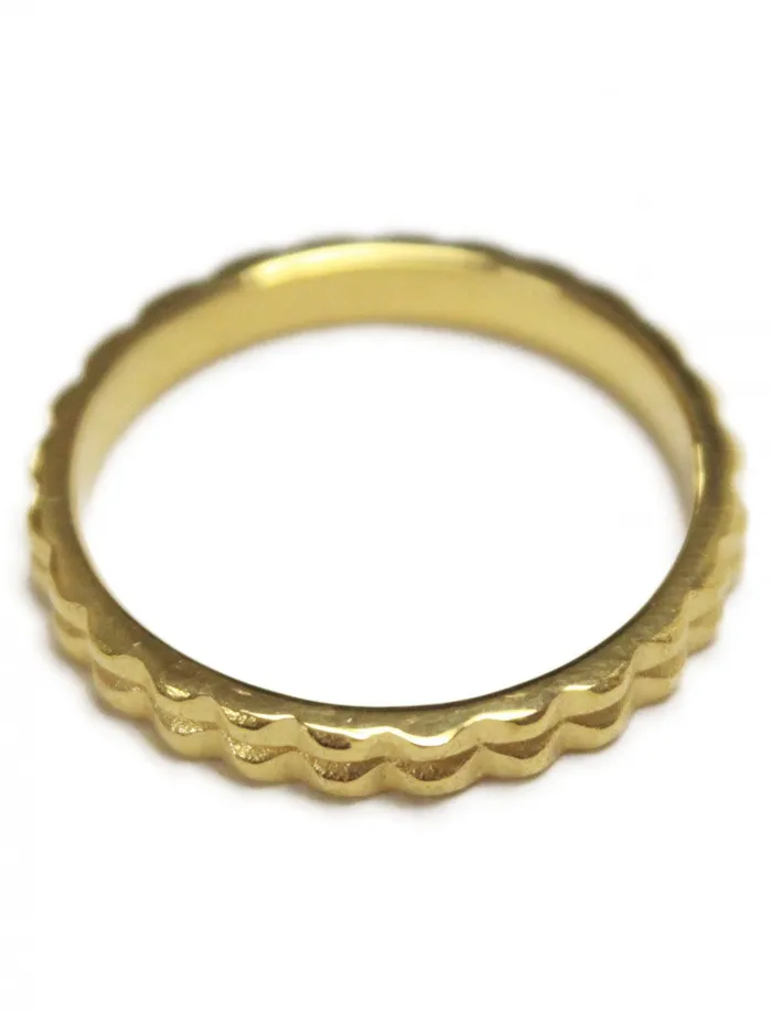 Thin Stack Giza Pyramid Ring Erika Pea Rings