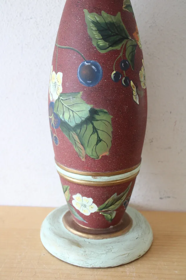 Tracy Porter Earrings Tracy Porter Wooden Painted Large Candlestick Holder 16