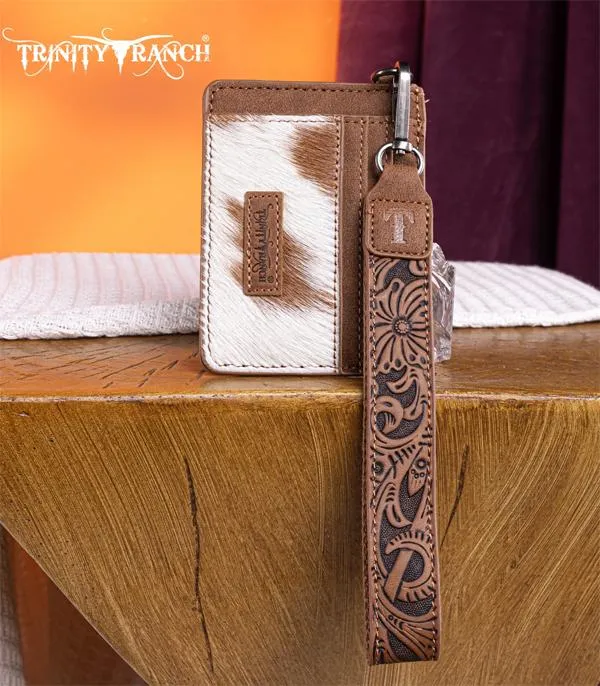 Trinity Ranch HairOn Cowhide Collection Key Ring Card Case Brown TRINITY RANCH Rings Trinity Ranch HairOn Cowhide Collection Key Ring Card Case Brown TRINITY RANCH Rings