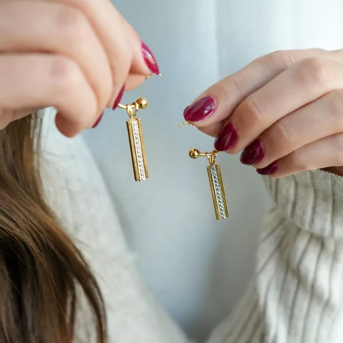 TRUST Earrings Twisted Silver Earrings