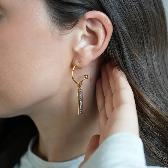 TRUST Earrings Twisted Silver Earrings