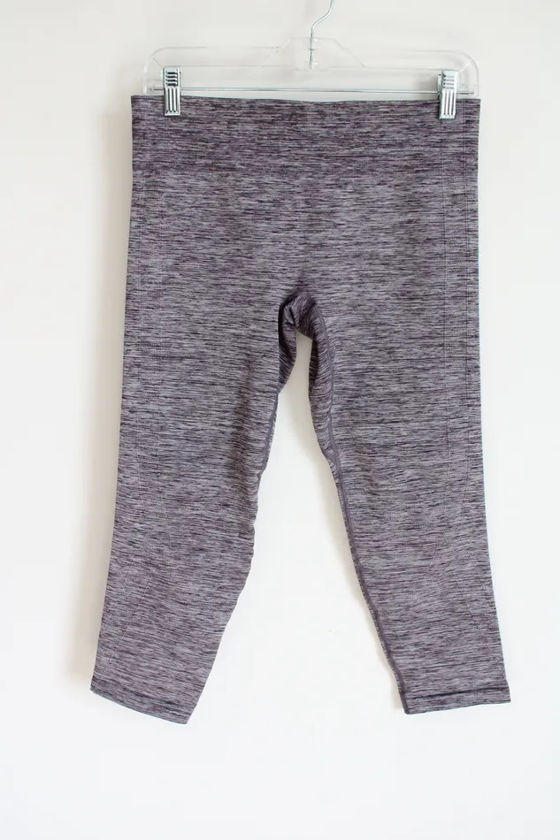 Under Armour Purple Heathered Capri Legging L Under Armour Earrings