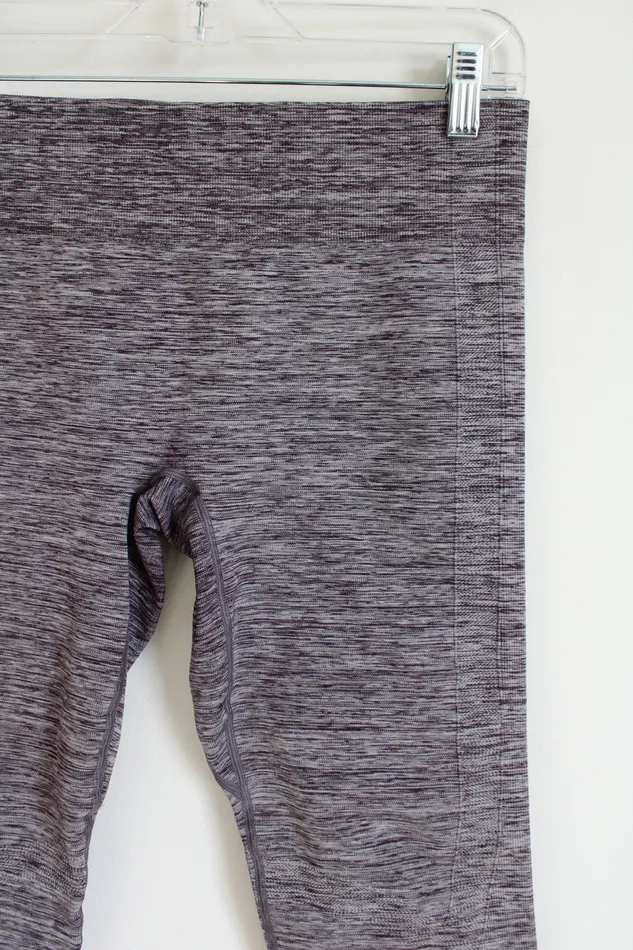 Under Armour Purple Heathered Capri Legging L Under Armour Earrings