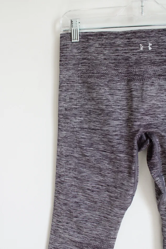 Under Armour Purple Heathered Capri Legging L Under Armour Earrings