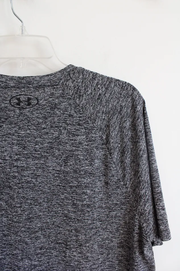 Under Armour Rings Under Armour Gray Black Athletic Shirt L
