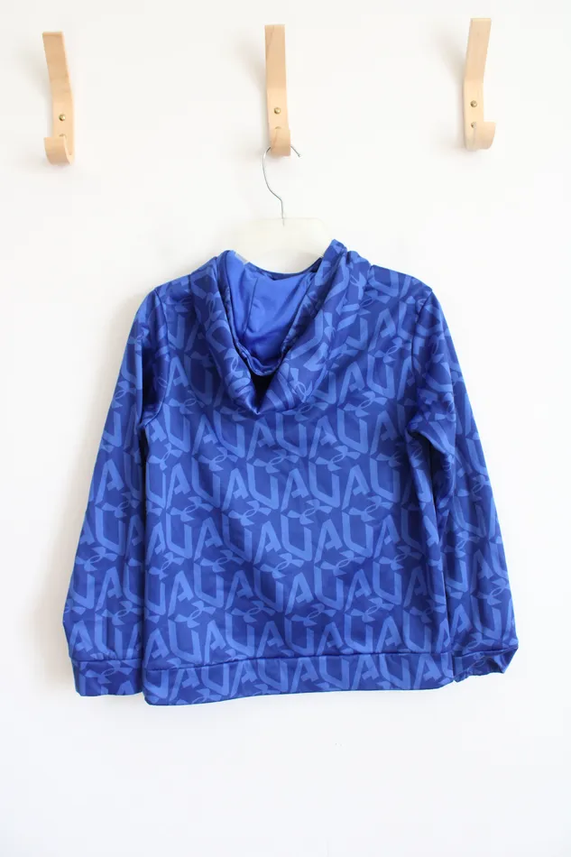 Under Armour Under Armour Blue Logo Patterned Hoodie Youth M Rings