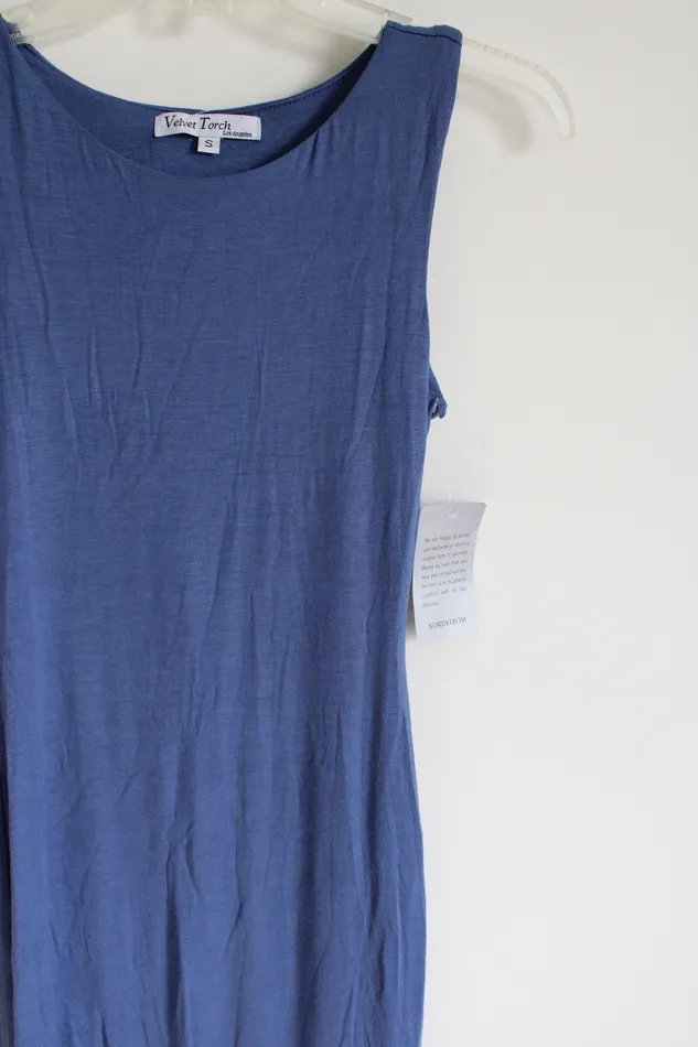 Velvet Torch Rings NEW Velvet Torch Lose Angeles Butter Soft Blue Bodycon Dress S