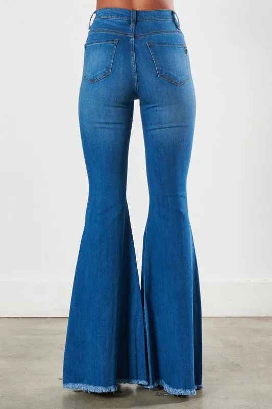 VIBRANT Sprung on You Flare Jeans Medium Stone Earrings