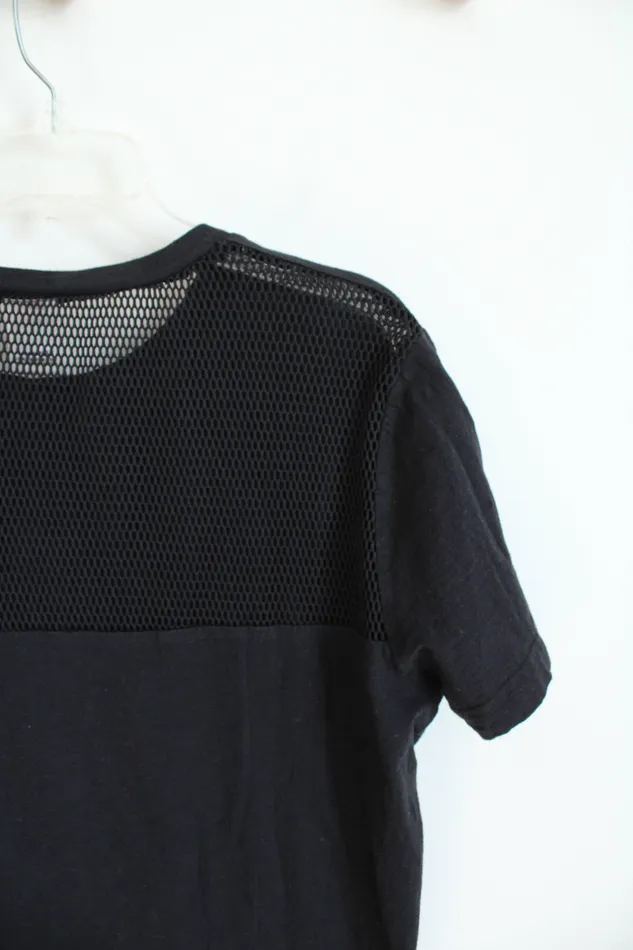 Victorias Secret Victorias Secret PINK Black White Checkered Netted Back Top M Rings