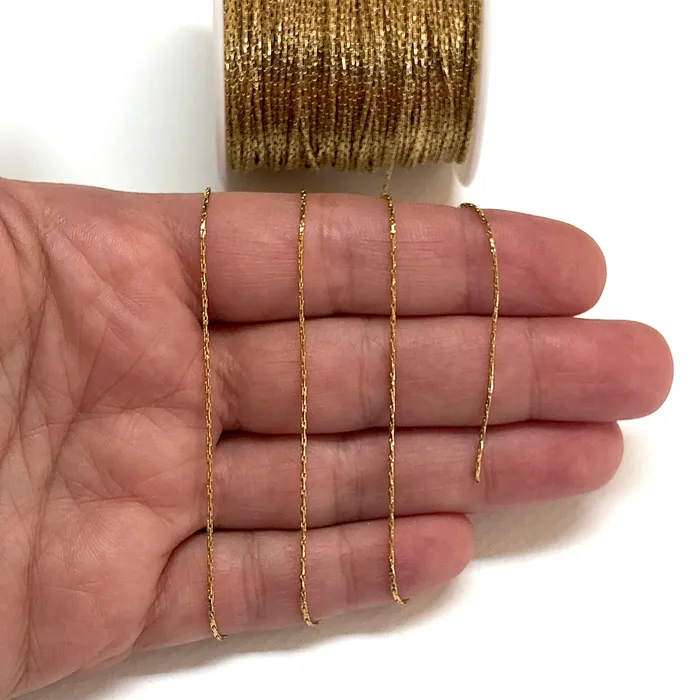 Waterproof Stainless Steel 24Kt Gold Filled 06mm Cobra Chain Gold Filled Cobra Stainless Steel Chain Peppy Beads Necklaces Waterproof Stainless Steel 24Kt Gold Filled 06mm Cobra Chain Gold Filled Cobra Stainless Steel Chain Peppy Beads Necklaces