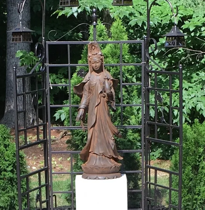 Wesco Necklaces Garden Kuan Yin with Vessel Statue