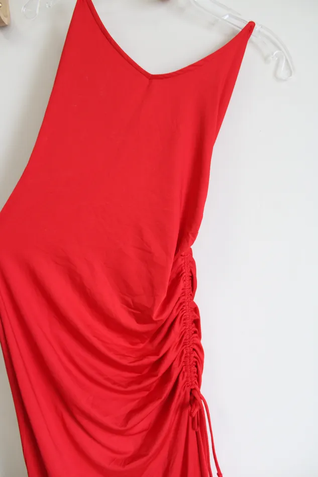 Wild Fable Earrings Wild Fable Red Maxi Fitted Dress M