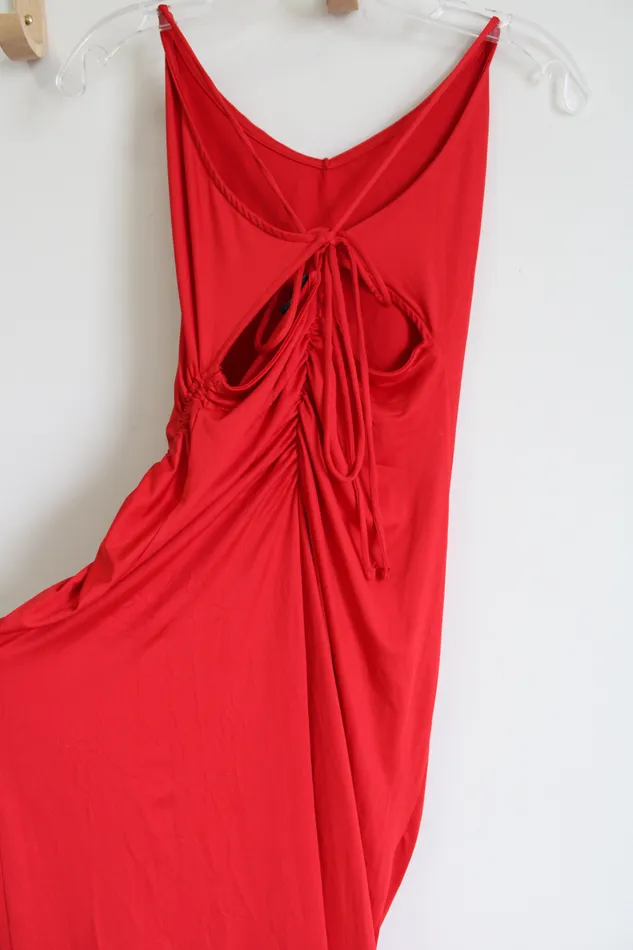 Wild Fable Earrings Wild Fable Red Maxi Fitted Dress M