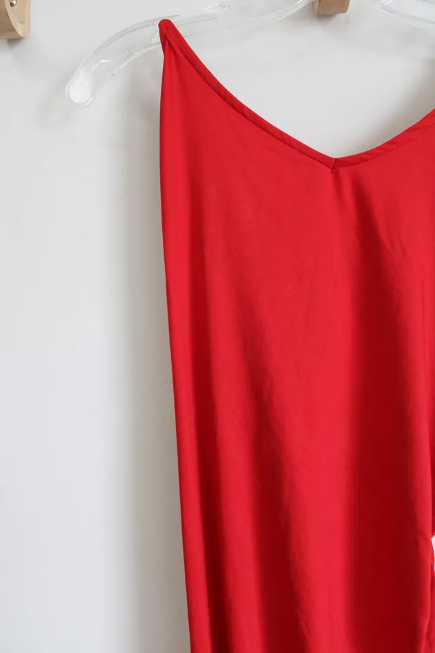 Wild Fable Earrings Wild Fable Red Maxi Fitted Dress M