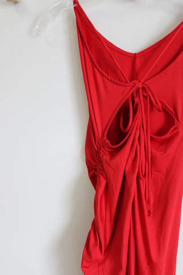 Wild Fable Earrings Wild Fable Red Maxi Fitted Dress M