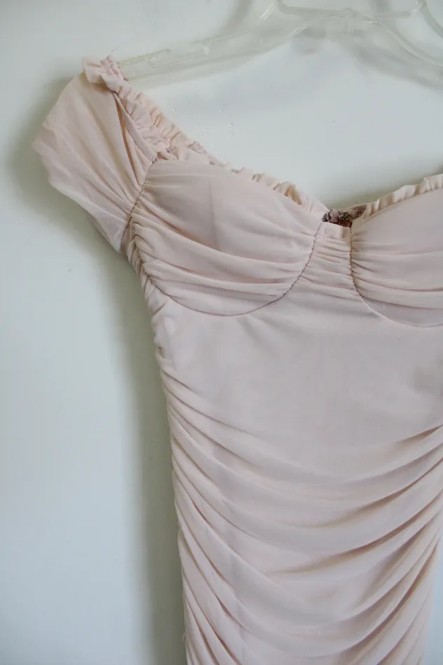 Windsor Earrings Winsdor Light Pink Fitted Mini Dress S