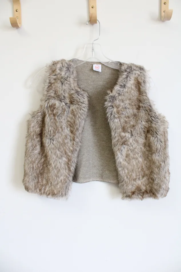 Wonder Nation Faux Fur Brown Vest 1416 Wonder Nation Earrings