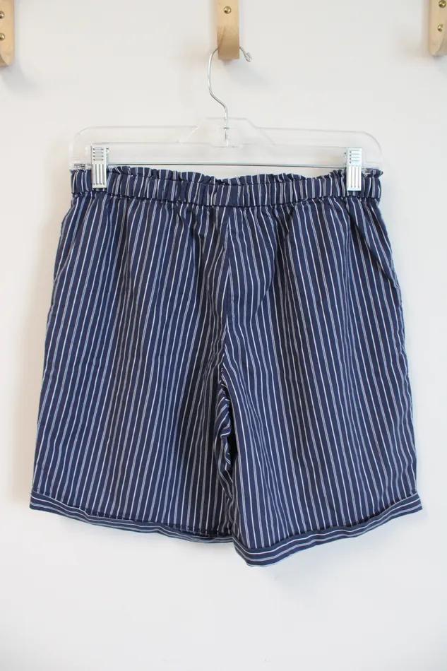 Wonder Nation NEW Wonder Nation Blue White Striped MidThigh Length Shorts Youth XXL 18 Rings