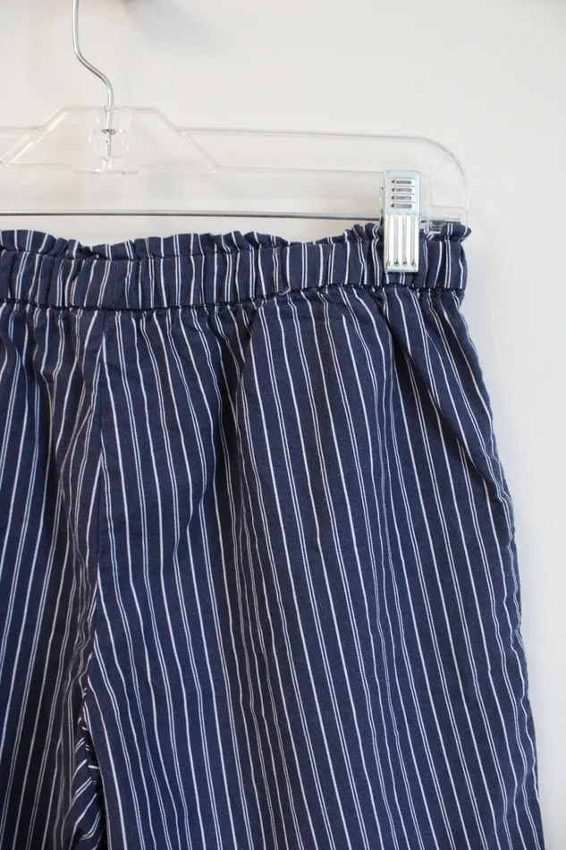 Wonder Nation NEW Wonder Nation Blue White Striped MidThigh Length Shorts Youth XXL 18 Rings