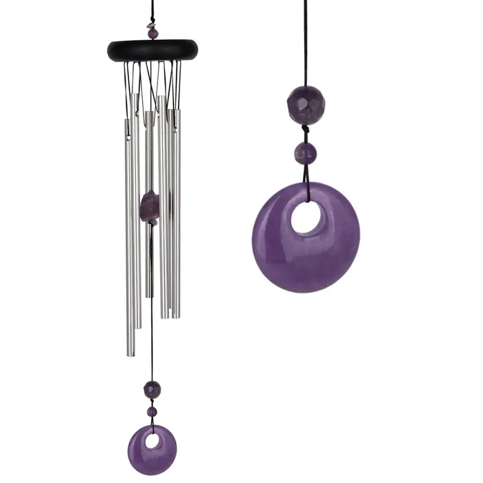 WOODSTOCKCHIMES Necklaces Woodstock Chimes Amethyst Chakra Wind Chime