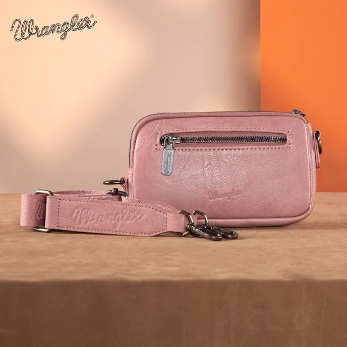 Wrangler Southwestern Knitted Mini CrossbodyWallet Hot Pink MONTANA WEST Earrings