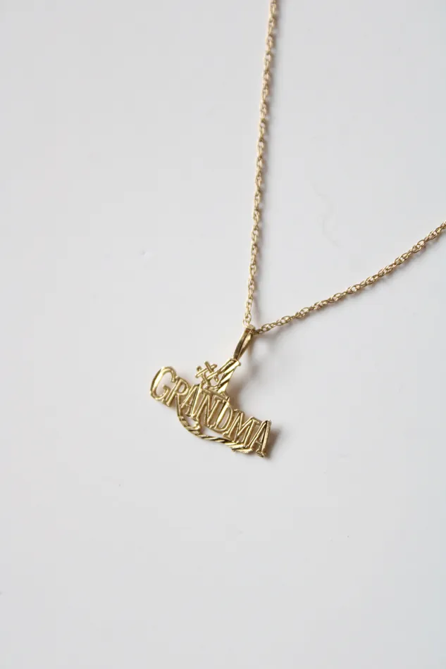 Yellow Gold 1 Grandma 14K Necklace Jubilee Thrift Necklaces