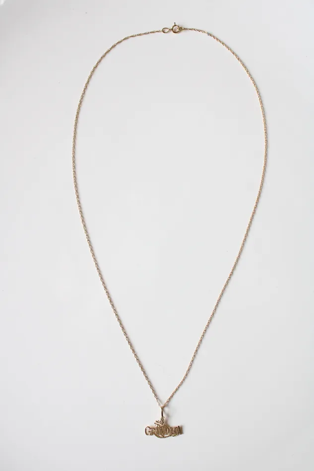 Yellow Gold 1 Grandma 14K Necklace Jubilee Thrift Necklaces