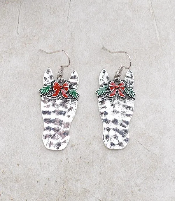 YKT CHRISTMAS HORSE HOOK EARRINGS Earrings