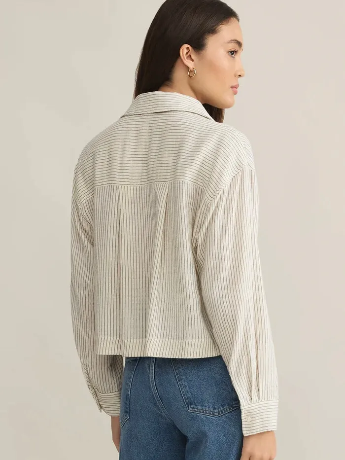 Z Supply Del Mar Striped Shirt Z Supply Earrings
