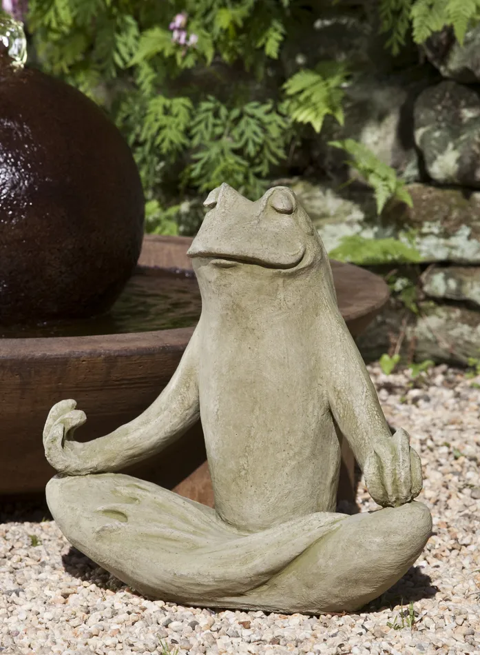 Zen Frog Garden Statue La Campania Necklaces