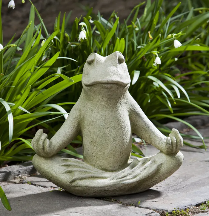 Zen Frog Garden Statue La Campania Necklaces
