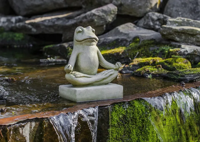 Zen Frog Garden Statue La Campania Necklaces